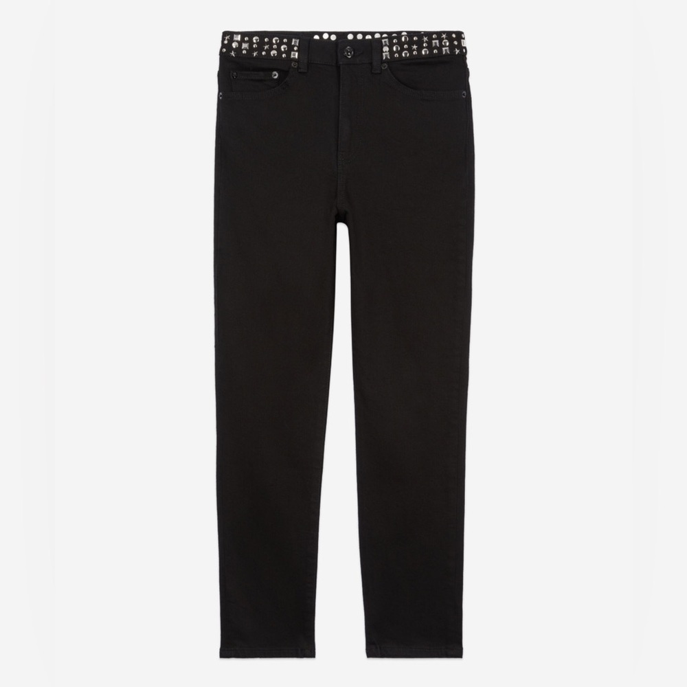 THE KOOPLES Black slim jeans with studs
and stars Size 38 FR/ 6 US NWT